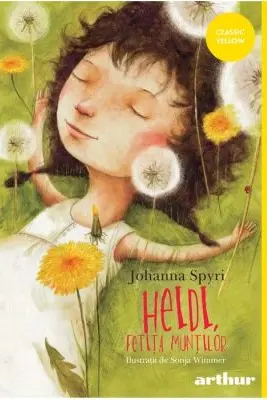 Heidi, fetita muntilor. Paperback. Classic Yellow