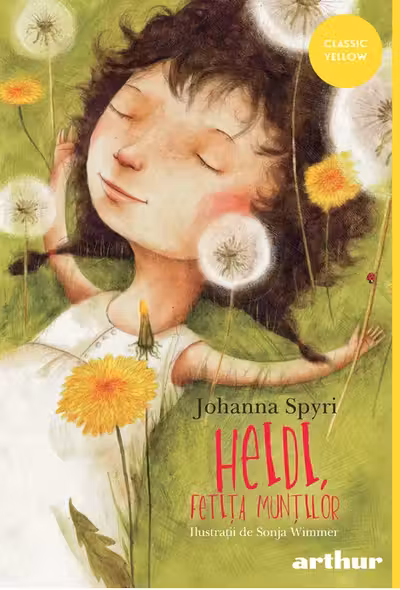 Heidi, fetita muntilor. Paperback. Classic Yellow