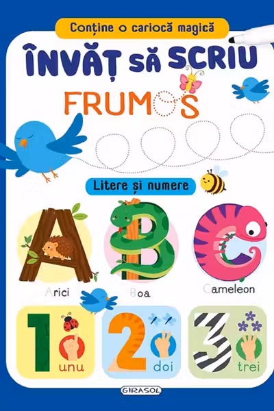 Învăț să scriu frumos. Litere și numere