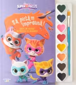 DISNEY. SUPERPISICUTE. Sa pictam impreuna! Carte de desenat cu pensula si acuarele