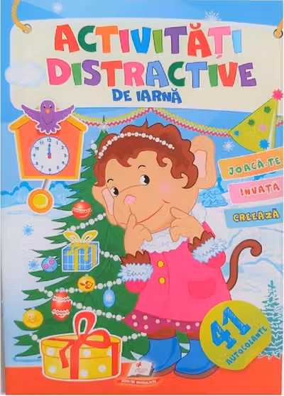 Activitati distractive de iarna. Maimuta