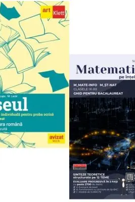 Pachet Bacalaureat 2026. Eseul. Literatura Romana. Pregatire individuala pentru proba scrisa si Matematica pe intelesul tuturor M-mate-info, M-stiintele naturii - Liliana Paicu, Teohar Mihadas
