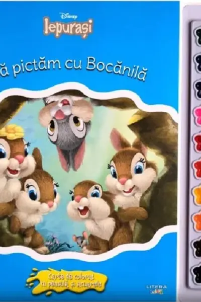 Sa pictam cu Bocanila. Carte de colorat cu pensula si acuarele