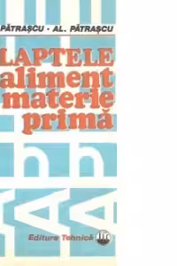 Laptele aliment si materie prima