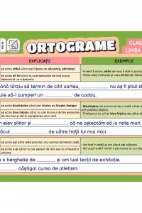 Pliant Ortograme. Clasa a 4-a, limba romana