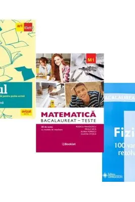 Pachet Bacalaureat 2026. Eseul. Literatura Romana. Pregatire individuala pentru proba scrisa, Matematica M1. Teste si Fizica 100 variante rezolvate - Liliana Paicu, Rodica Manolescu, Doru Badiu