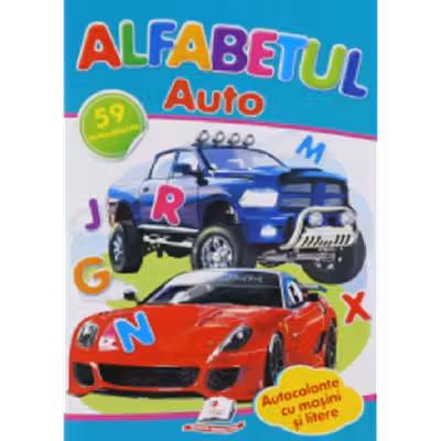 Activitati distractive Alfabetul auto. 59 autocolante