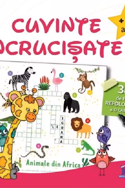 Cuvinte incrucisate (7 ani +). 38 de fise refolosibile + o carioca