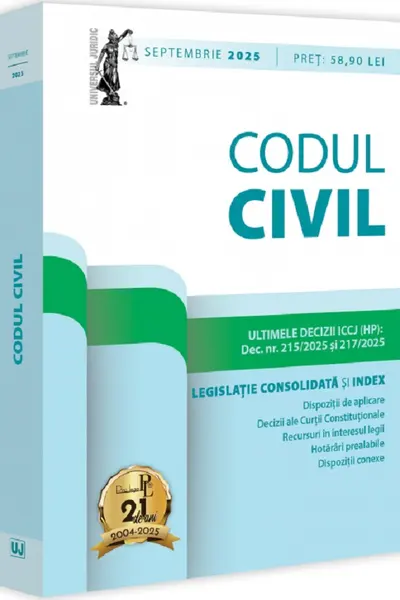 Codul civil: septembrie 2025