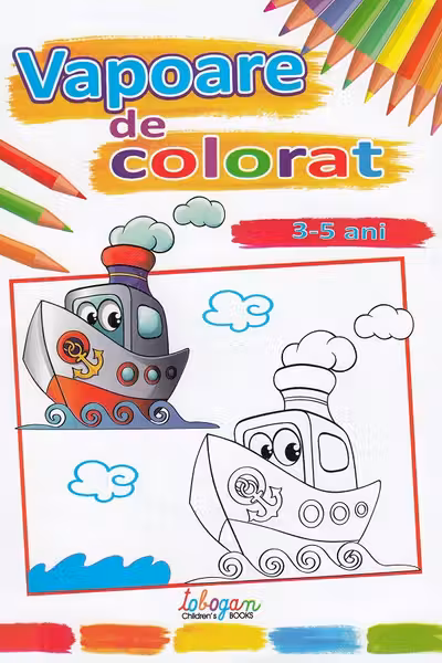 Vapoare de colorat 3-5 ani