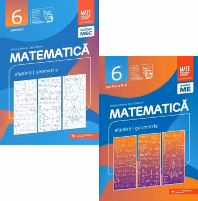 Pachet Consolidare 2025-2026 clasa a 6-a. Matematica. Algebra, geometrie, partea 1 si 2