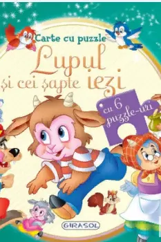 Carte cu puzzle - Lupul si cei sapte iezi