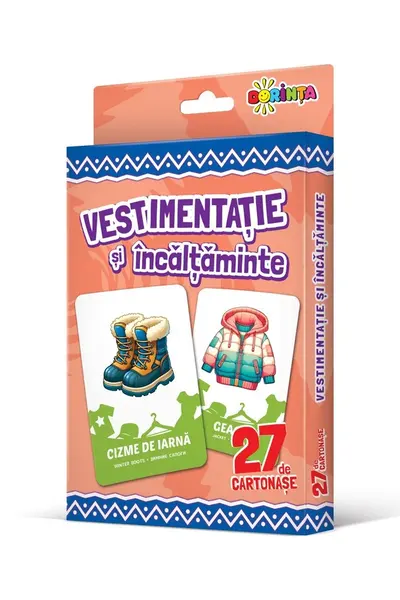 27 de cartonase. Vestimentatie si incaltaminte