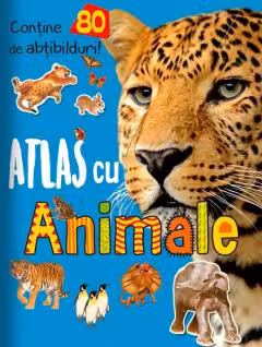 Atlas cu animale. Contine 80 de abtibilduri