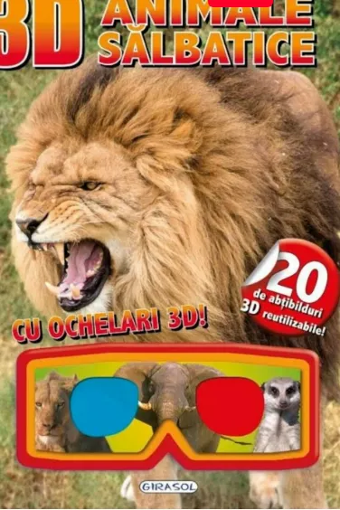 3D Animale salbatice. Cu ochelari 3D