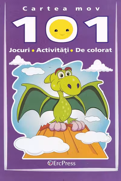 Cartea mov. 101 jocuri, activitati, de colorat