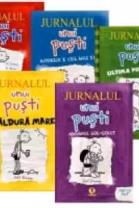 Seria Jurnalul unui pusti (primele 5 volume: Un roman in benzi desenate, Rodrick e cel mai tare, Ultima picatura, Caldura mare, Adevarul gol-golut)