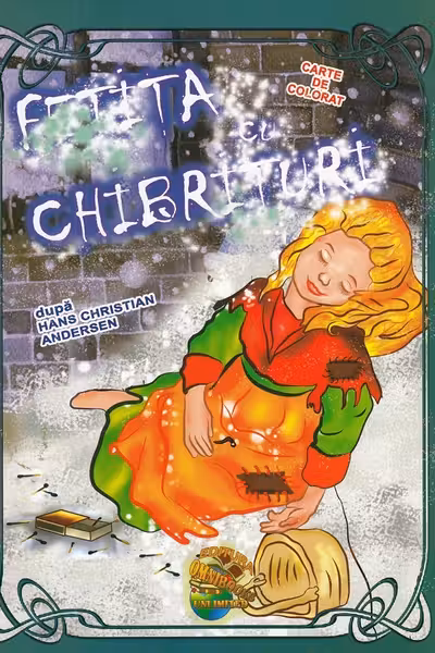 Fetița cu chibrituri. Carte de colorat