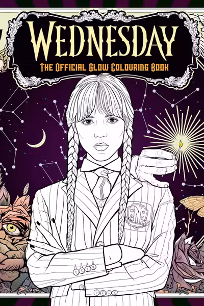 Wednesday - Official Glow Colouring Book