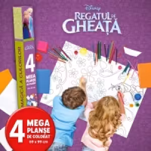 Disney. Regatul de gheata Lumea magica a culorilor 4 megaplanse