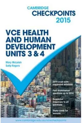 Cambridge Checkpoints VCE Health and Human Development Units 3 and 4 2015 - Mary McLeish, Sally Rogers