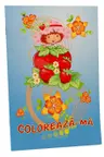 Coloram. Fetita cu capsunica.