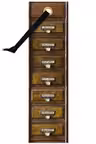 Academia Bookmarks: Vintage Drawers