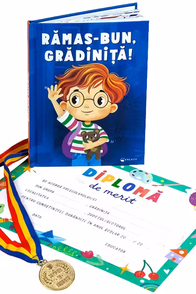 Pachet: Rămas-bun, grădiniță! + Diplomă + Medalie