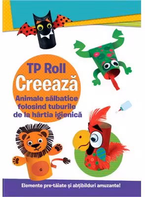 Creeaza animale salbatice folosind tuburile de la hartia igienica