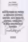 Buletin tehnic de preturi in mica constructie si reparatii in constructii (februarie 2011)