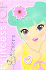 Princess TOP Stickers. Galben