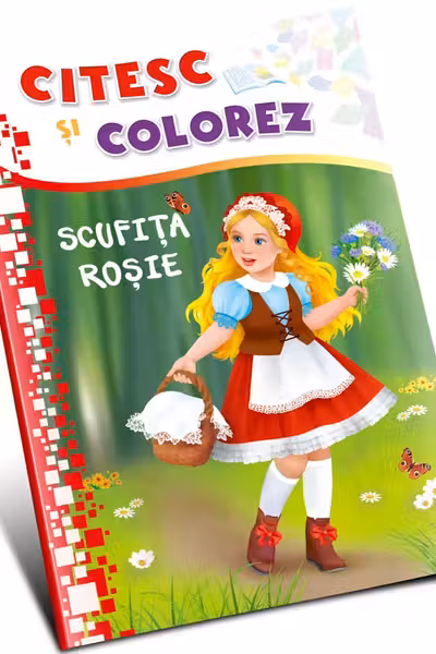 Citesc si colorez - Scufita Rosie