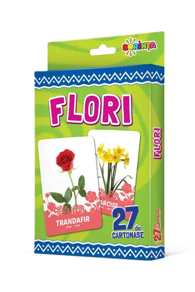 27 de cartonase. Flori