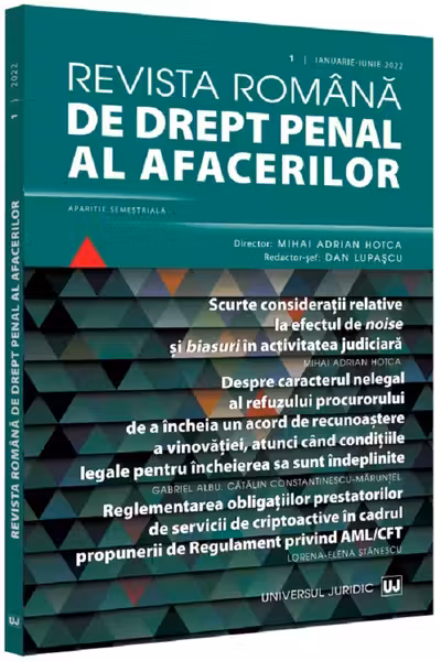 Revista română de drept penal al afacerilor Nr.1 Ianuarie