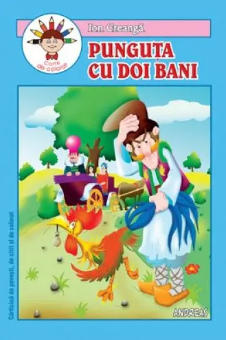 Punguța cu doi bani. Carte de colorat