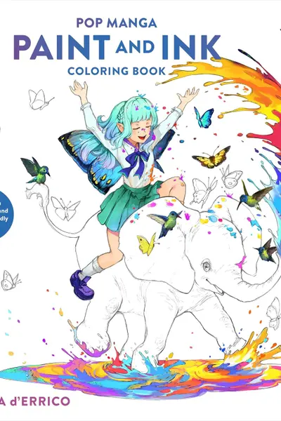 Pop Manga Paint and Ink Coloring Book