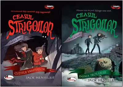 Pachet 8: Ceasul strigoilor. Cuțitul vampirilor + Inima trolului