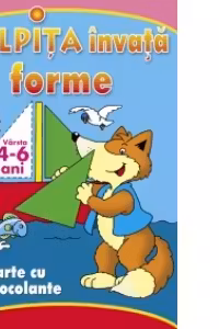 Vulpita invata forme - carte cu autocolante