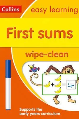 Collins Easy Learning Preschool: First Sums Wipe Clean Activity Book