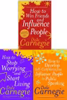 Dale Carnegie Personal Development Collection 3 Books Set How to Win Friends and Influence People