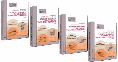 Pachet: Admiterea in magistratura si in avocatura. Culegere de subiecte cu explicatii ale variantelor de raspuns. Editia a 7-a