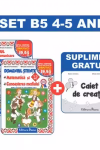 Set doua caiete B5 4-5 ani 2017 + Caiet de Creatie