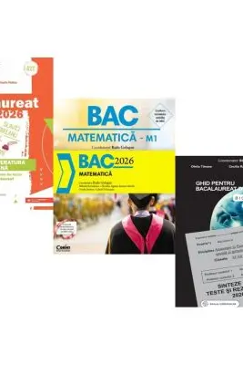 Pachet Bacalaureat 2026. Limba si literatura romana, Matematica si Biologie clasele 11-12 - Mihaela Dobos, Radu Gologan, Stelica Ene