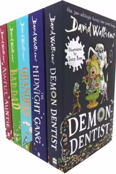 David Walliams 5 Books Set Collection (Series 2) (Midnight Gang Bad Dad Grandpas Great Escape Awful Auntie Demon Dentist)