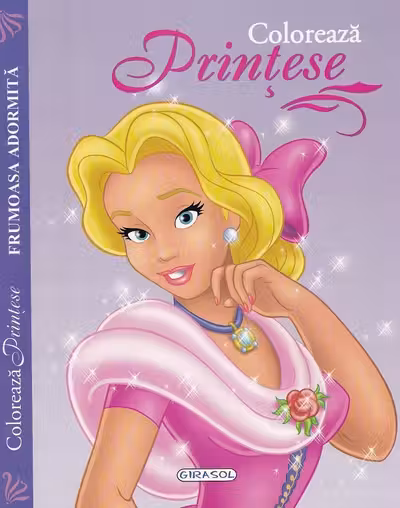 Colorează prințese. Frumoasa adormită