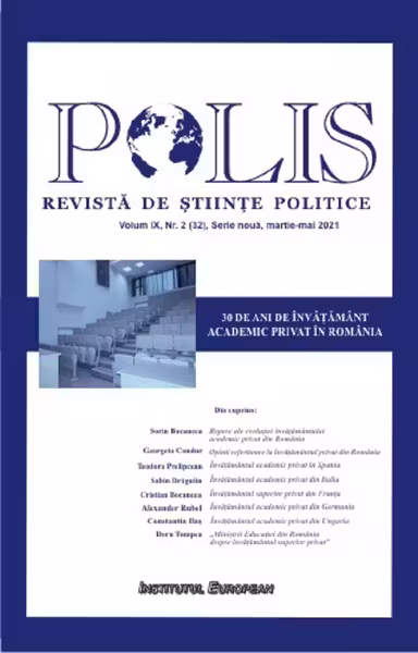 Polis Vol.9 Nr.2(32) Serie nouă martie-mai 2021. Revista de Științe politice