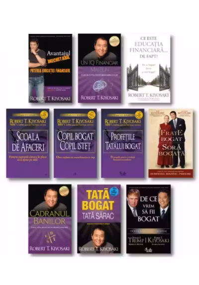 Pachet complet Robert T. Kiyosaki - Set 10 carti