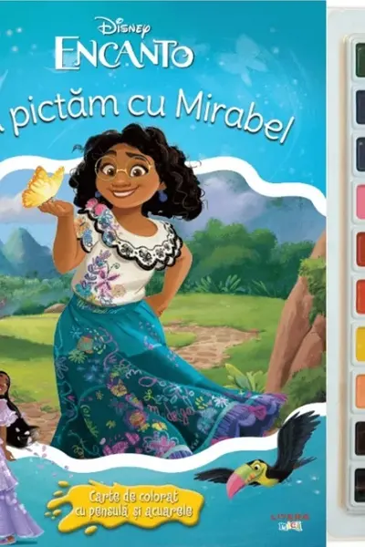 Disney. Encanto. Sa pictam cu Mirabel. Carte de colorat cu pensula si acuarele