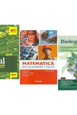 Pachet Bacalaureat 2026. Eseul. Varianta rapida de pregatire, Matematica M2 Tehnologic si Biologia pe intelesul tuturor Clasele 9-10 - Liliana Paicu, Daniela Stoica, Maria Ioana Cazan