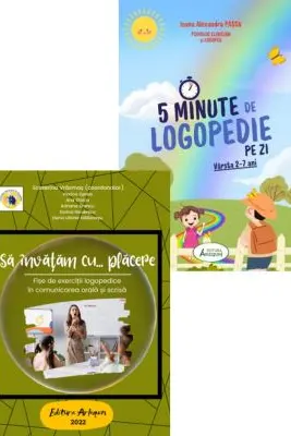Pachet 2 carti: Sa invatam… cu placere. Fise de exercitii logopedice si 5 Minute de Logopedie pe zi! Exercitii zilnice pentru dezvoltarea limbajului copiilor - Ecaterina Vrasmas, Ioana Alexandra Pascu